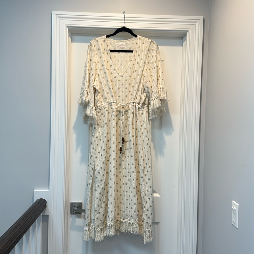 Sundress Caftan with beaded tassels